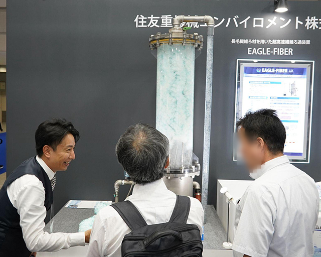 住友重機械プロセス機器様 出展の様子